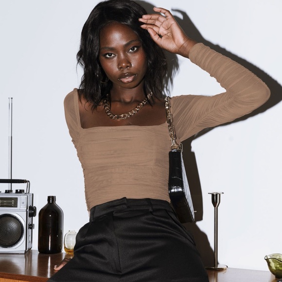 Delaney Bodysuit in Beige - Picture 5 of 10